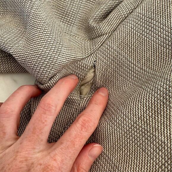 MNG Tweed Style Single Breasted Blazer in Cream and Brown - Picture 2 of 7